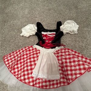 Little Red Riding Hood Costume with red cape - fit 8 year old